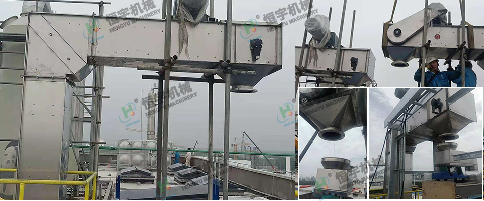 提升機-2升-上海-提升高度17米一臺---12米一臺-水平8米2臺-一共4臺--物料：酚醛樹脂--比重0.65-客戶現場1